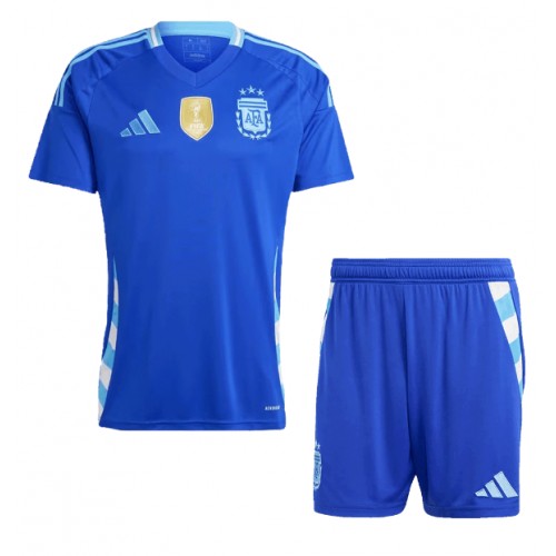 Dětský fotbalový dres Argentina Copa America 2024 Venkovní Krátký Rukáv (+ trenýrky)